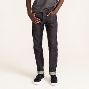Men’s J. Crew 484 Raw Indigo Dyed Selvage Denim W32 L32